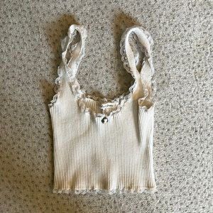For love and lemons XS white tank